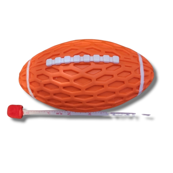 UNBRANDED Other - 2/20$ DOG RUBBER SQUEAKER FOOTBALL. TEXTURED AND SOFT.  6IN X 3IN